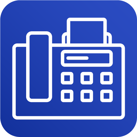 Icone fax par internet