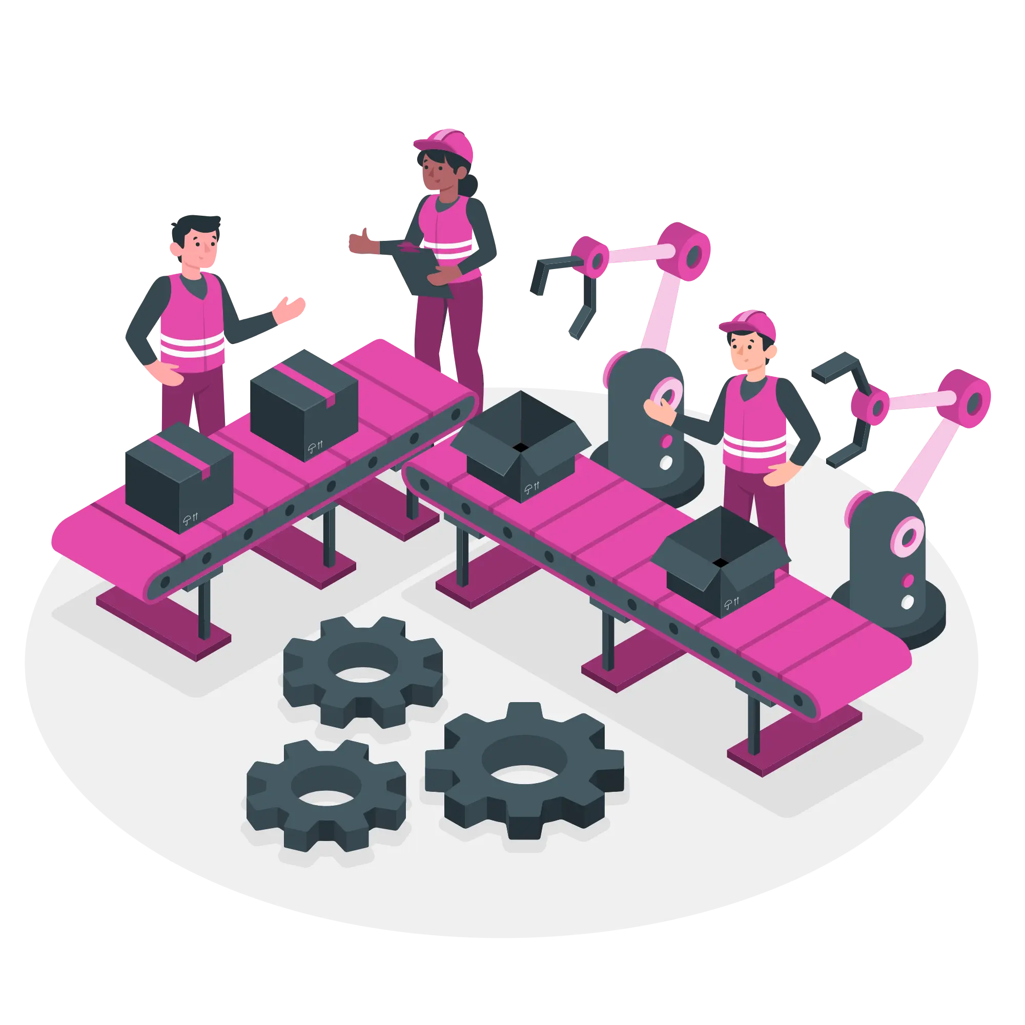 Illustration pour comment gérer la production